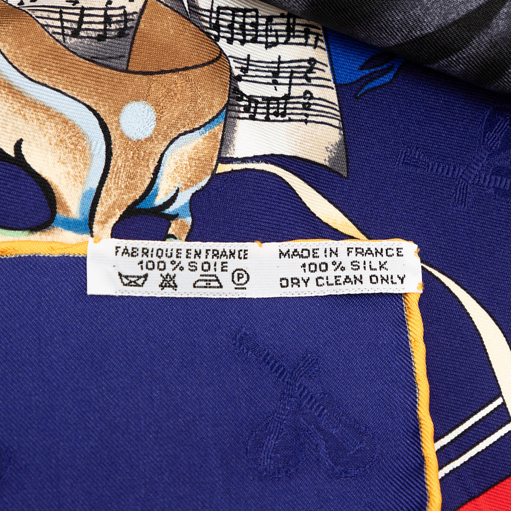 Pre-Loved Hermes Le Carnaval de Venise Silk Scarf 90 - Picture 7 of 7